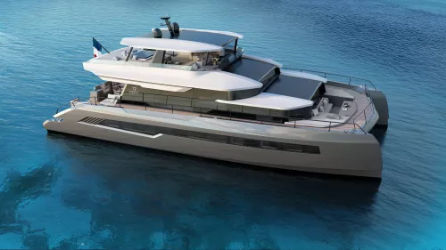 Serenity 72 Power Catamaran - Luxury Motor Yacht For Sale - Exterior Design - Img 4 | C&N